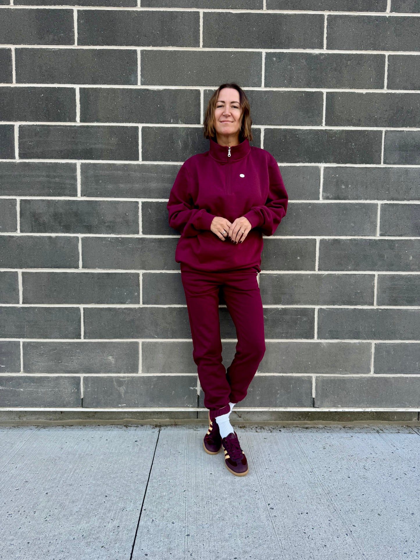 Gab – Jogger Deluxe bourgogne pour femme