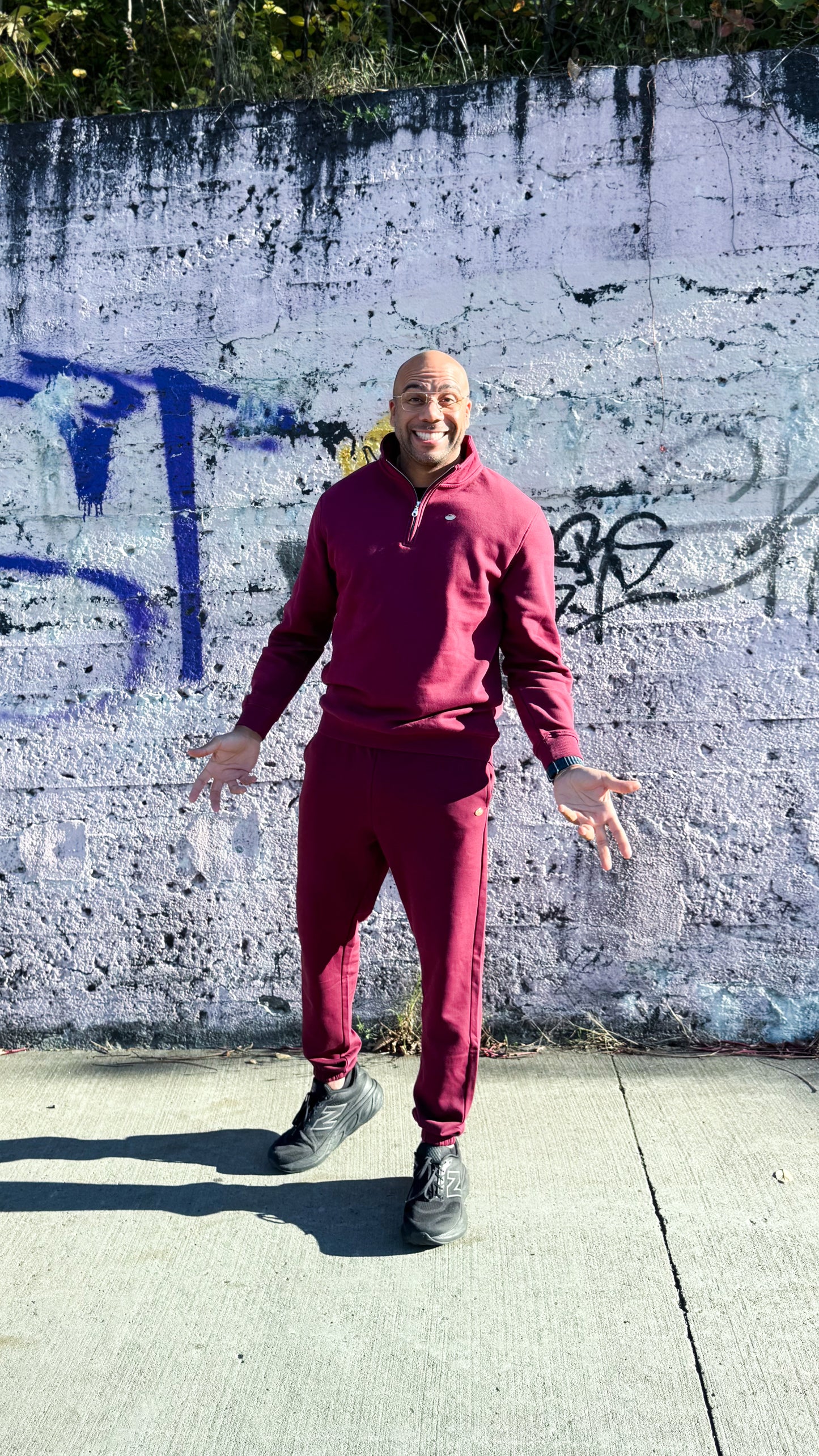 Gab – Jogger Deluxe bourgogne pour homme