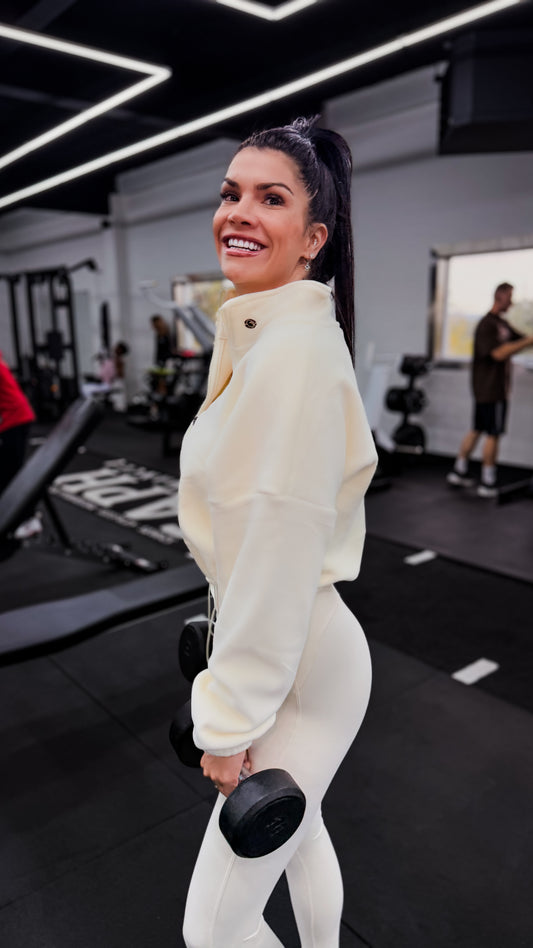 LEXI - Veste bouffante Ivoire