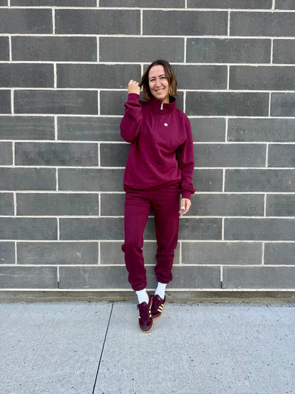 Gab – Jogger Deluxe bourgogne pour femme