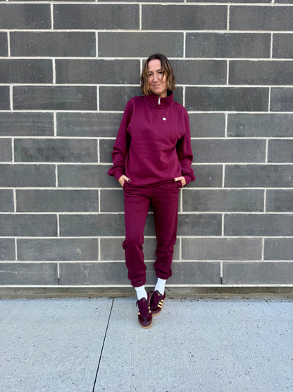 Gab – Jogger Deluxe bourgogne pour femme