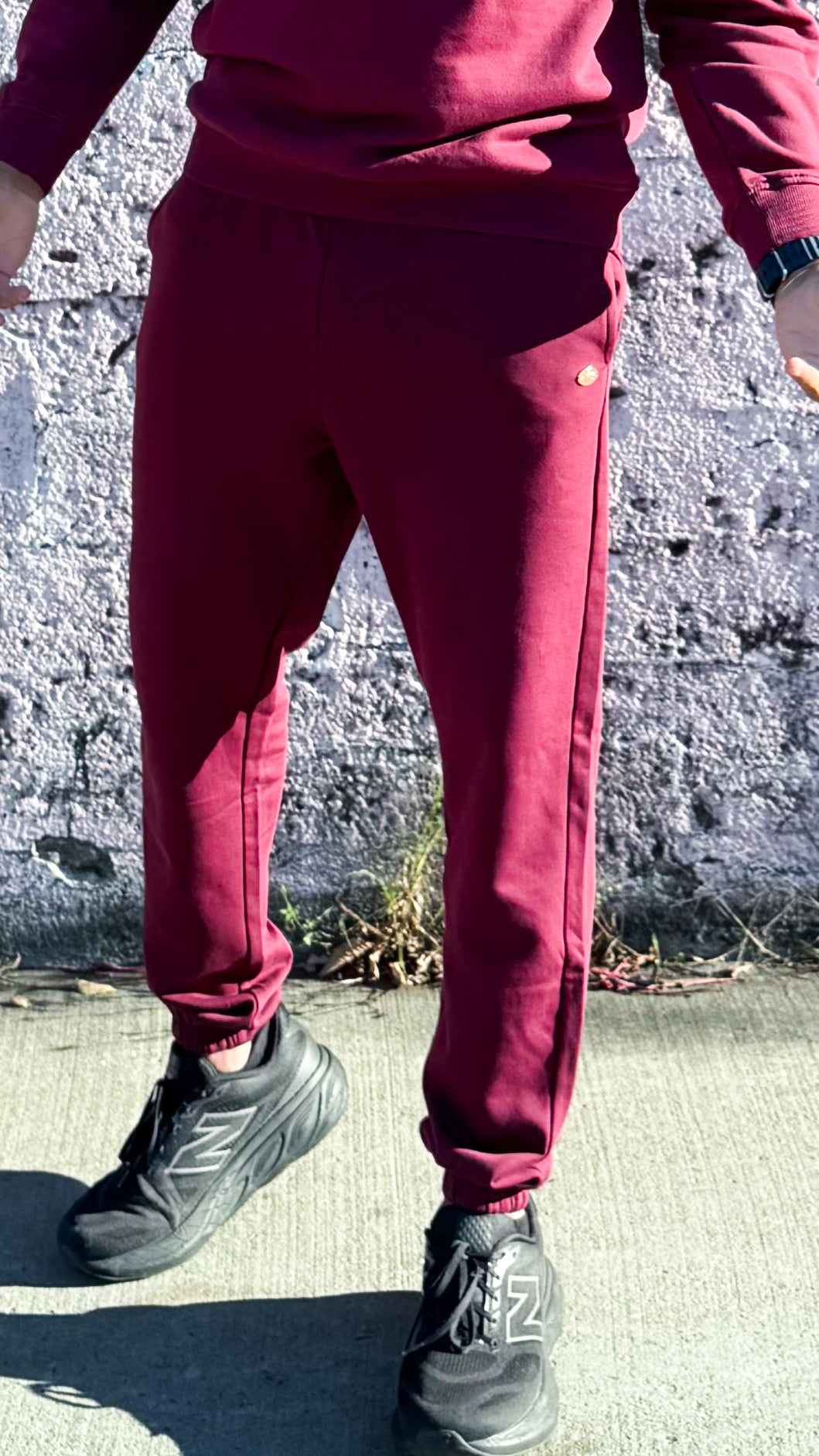 Gab – Jogger Deluxe bourgogne pour homme