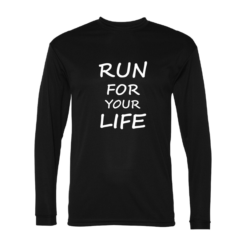 RUN FOR YOUR LIFE - T-Shirt Manche Longue Dri-FIT Tech