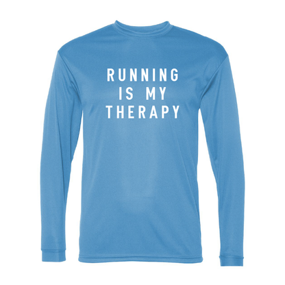 RUNNING IS MY THERAPY - T-Shirt Manche Longue Dri-FIT Tech