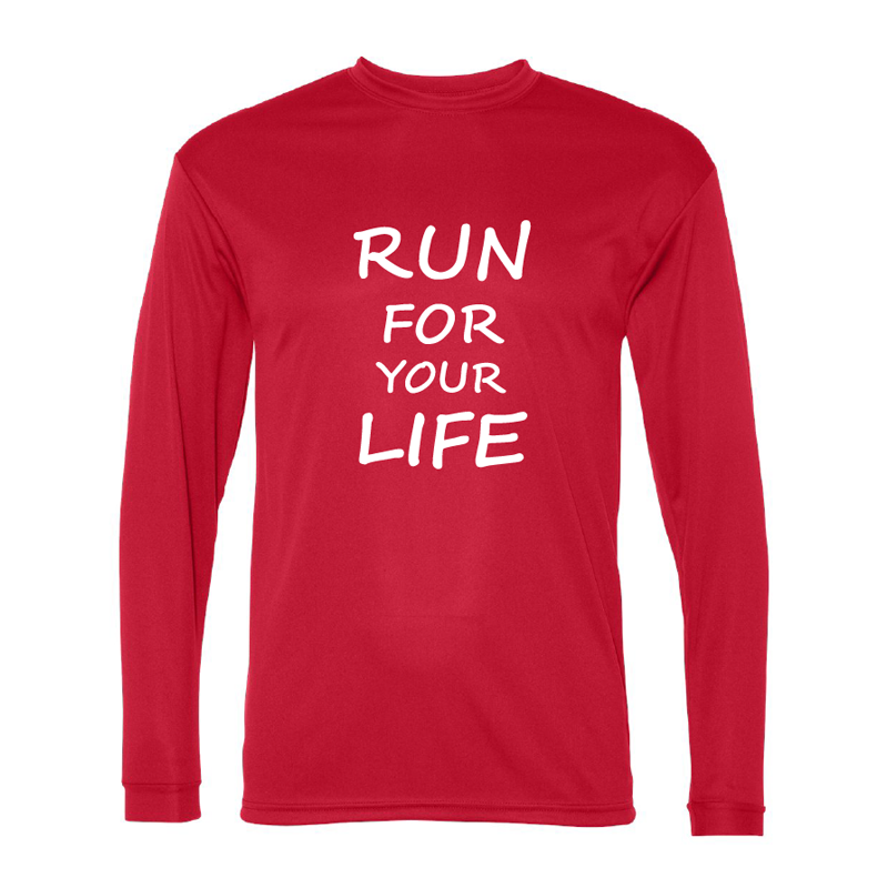 RUN FOR YOUR LIFE - T-Shirt Manche Longue Dri-FIT Tech