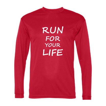 RUN FOR YOUR LIFE - T-Shirt Manche Longue Dri-FIT Tech