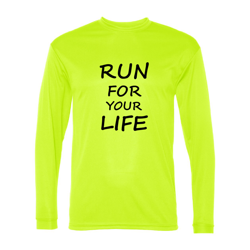 RUN FOR YOUR LIFE - T-Shirt Manche Longue Dri-FIT Tech